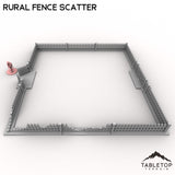 Tabletop Terrain Building Rural Fence Scatter