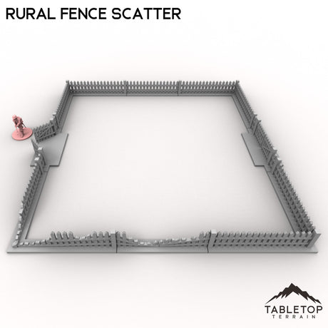 Tabletop Terrain Building Rural Fence Scatter