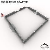 Tabletop Terrain Building Rural Fence Scatter