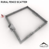 Tabletop Terrain Building Rural Fence Scatter