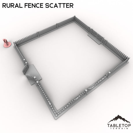 Tabletop Terrain Building Rural Fence Scatter