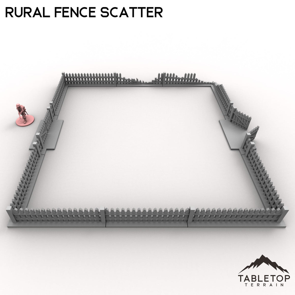 Tabletop Terrain Building Rural Fence Scatter
