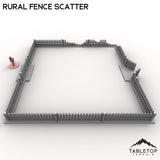 Tabletop Terrain Building Rural Fence Scatter