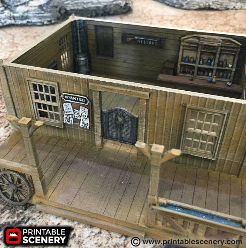 Tabletop Terrain Building Saloon - Wild West Building