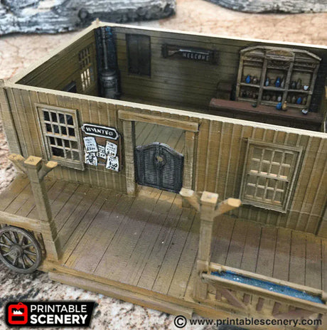 Tabletop Terrain Building Saloon - Wild West Building