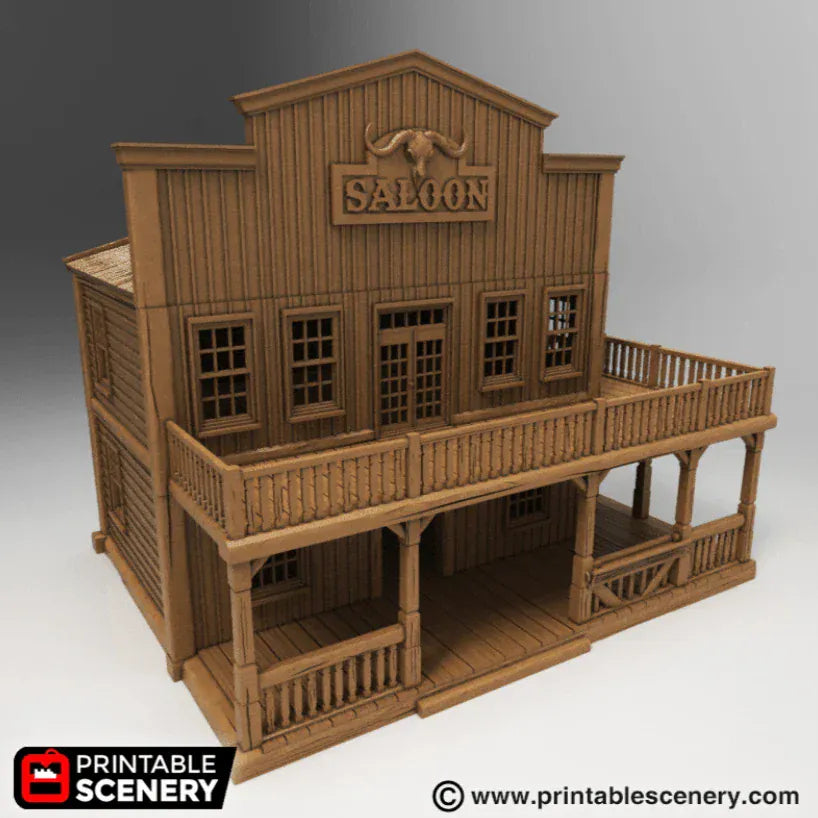 Tabletop Terrain Building Saloon - Wild West Building
