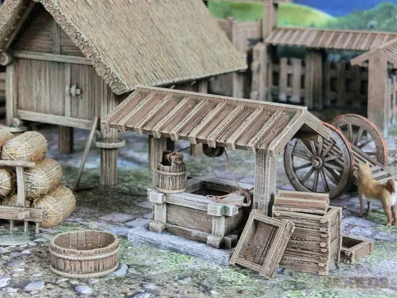 Tabletop Terrain Building Samurai Farmyard Set