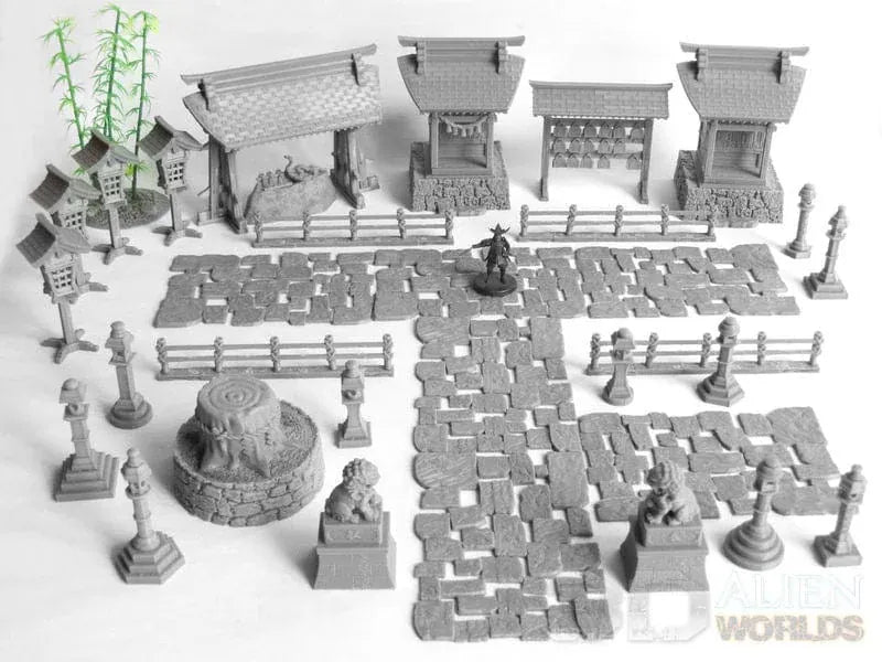 Tabletop Terrain Building Samurai Shrine Set