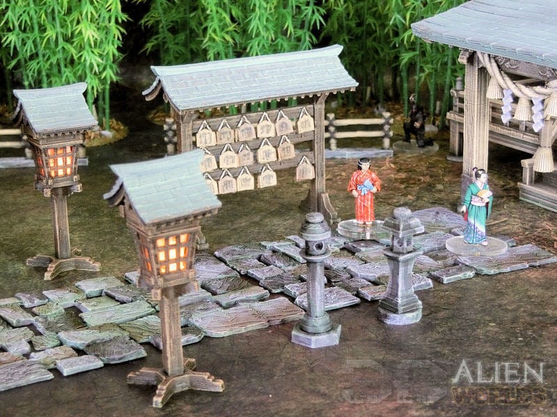 Tabletop Terrain Building Samurai Shrine Set