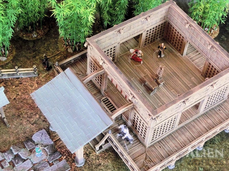 Tabletop Terrain Building Samurai Shrine Set