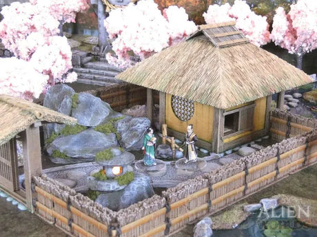 Tabletop Terrain Building Samurai Teahouse