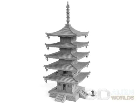 Tabletop Terrain Building Samurai Temple Pagoda
