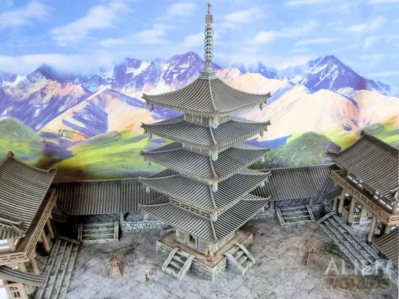 Tabletop Terrain Building Samurai Temple Pagoda