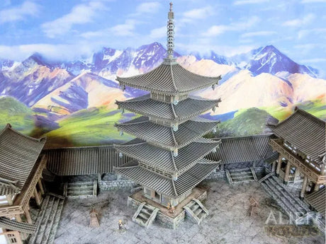 Tabletop Terrain Building Samurai Temple Pagoda