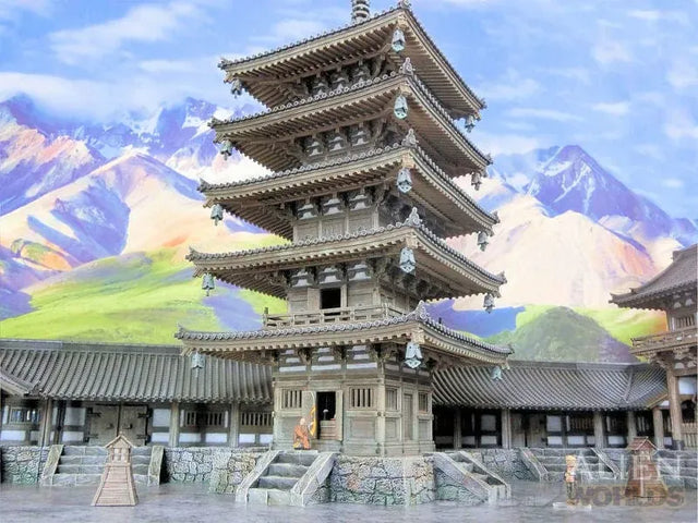 Tabletop Terrain Building Samurai Temple Pagoda