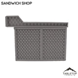Tabletop Terrain Building Sandwich Shop - Marvel Crisis Protocol Building