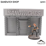 Tabletop Terrain Building Sandwich Shop - Marvel Crisis Protocol Building