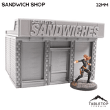 Tabletop Terrain Building Sandwich Shop - Marvel Crisis Protocol Building