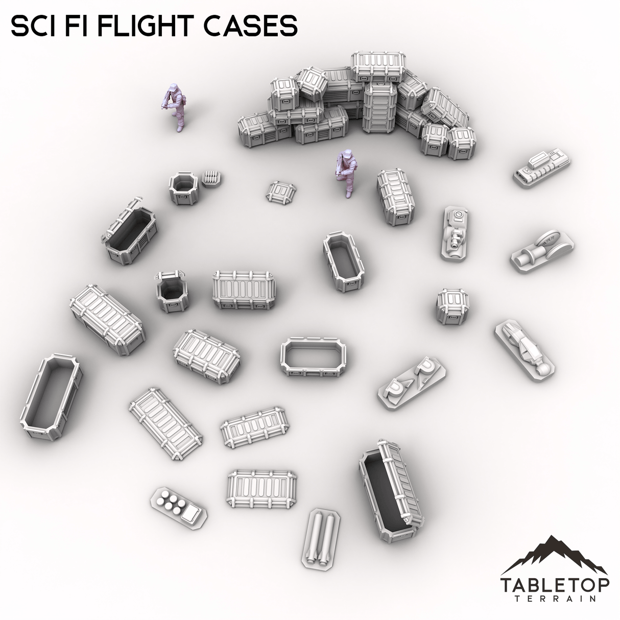 Tabletop Terrain Building Sci Fi Flight Cases