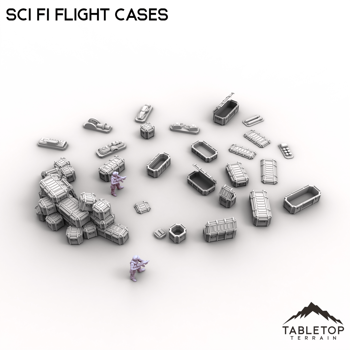 Tabletop Terrain Building Sci Fi Flight Cases