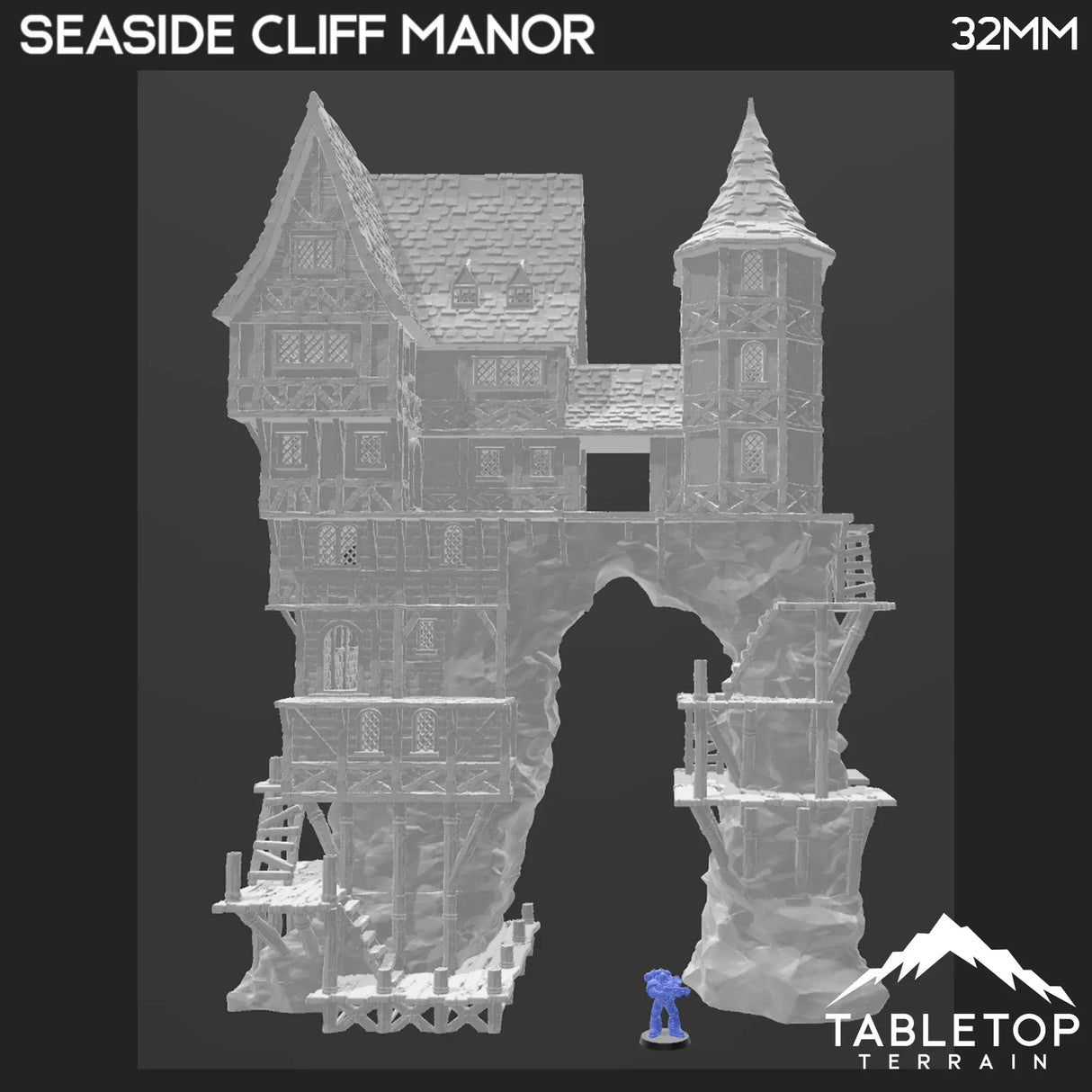 Tabletop Terrain Building Seaside Cliff Manor