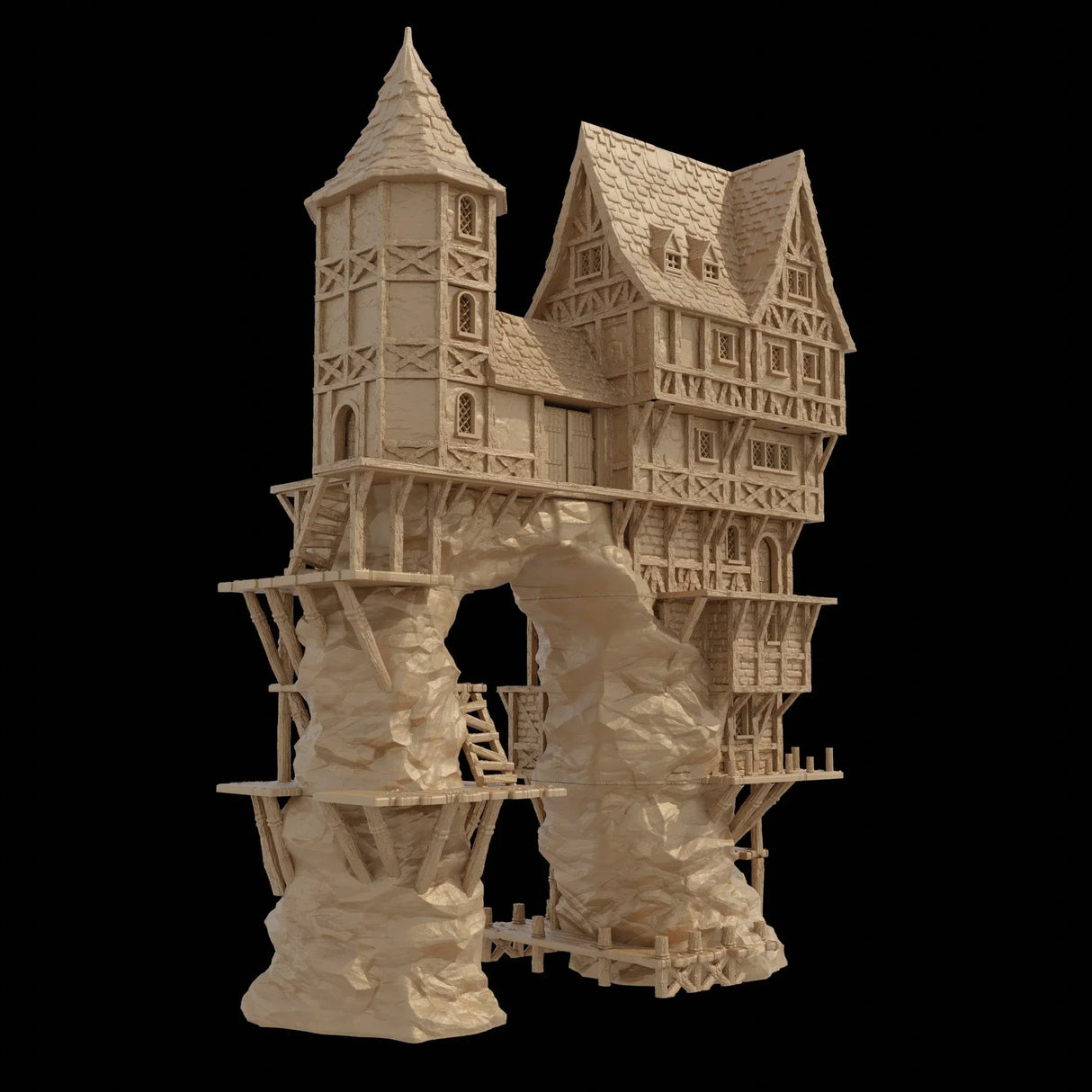 Tabletop Terrain Building Seaside Cliff Manor