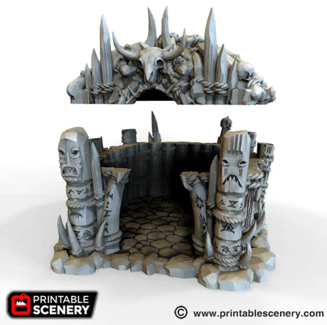 Tabletop Terrain Building Shaman's Hut - Tribal Terrain