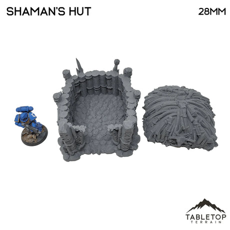 Tabletop Terrain Building Shaman's Hut - Tribal Terrain