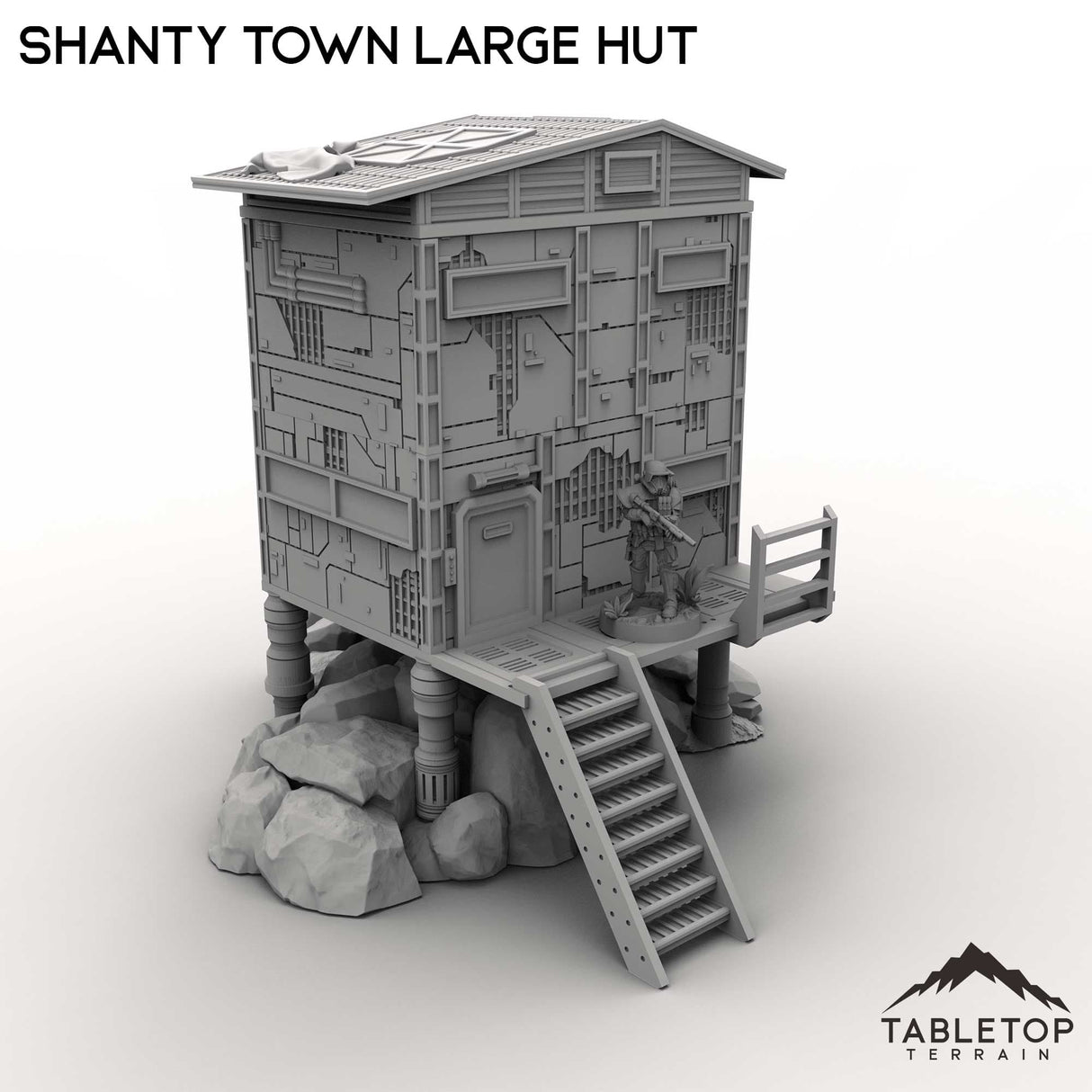 Tabletop Terrain Building Shanty Town Large Hut