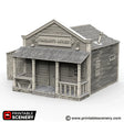 Tabletop Terrain Building Sheriff Office & Jail - Wild West Building