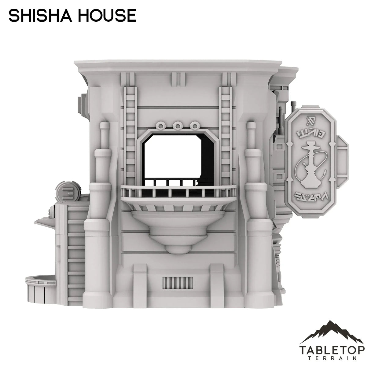 Tabletop Terrain Building Shisha House - Futuristic City