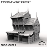 Tabletop Terrain Building Shophouse 1 / 32mm Imperial Market District
