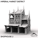 Tabletop Terrain Building Shophouse 2 / 32mm Imperial Market District