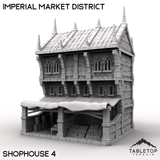 Tabletop Terrain Building Shophouse 4 / 32mm Imperial Market District