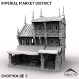 Tabletop Terrain Building Shophouse 5 / 32mm Imperial Market District