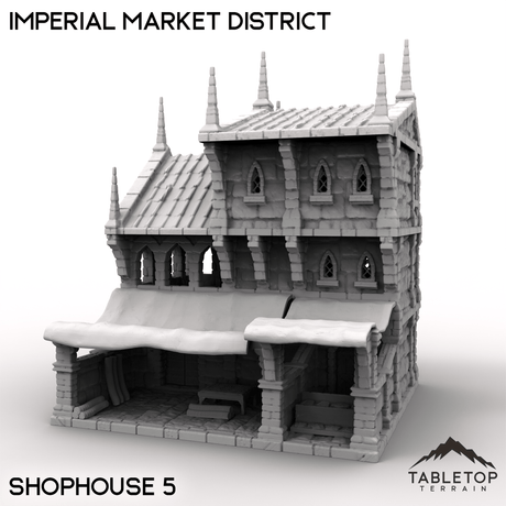 Tabletop Terrain Building Shophouse 5 / 32mm Imperial Market District