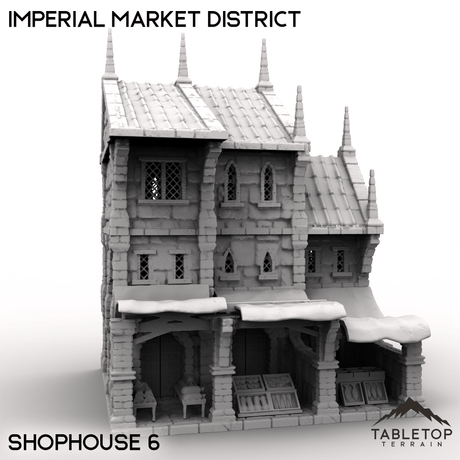 Tabletop Terrain Building Shophouse 6 / 32mm Imperial Market District