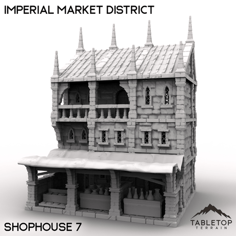 Tabletop Terrain Building Shophouse 7 / 32mm Imperial Market District