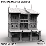 Tabletop Terrain Building Shophouse 8 / 32mm Imperial Market District