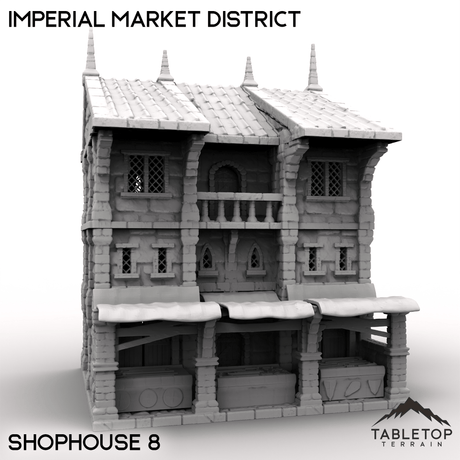 Tabletop Terrain Building Shophouse 8 / 32mm Imperial Market District