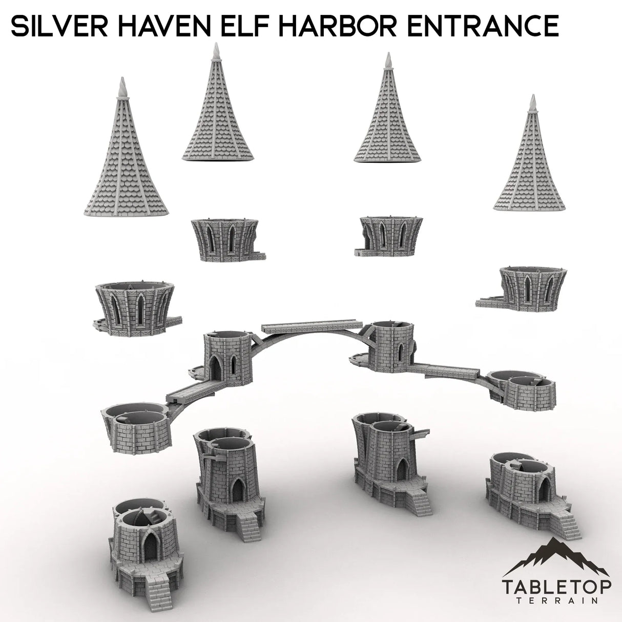 Tabletop Terrain Building Silver Haven Elf Harbor Entrance