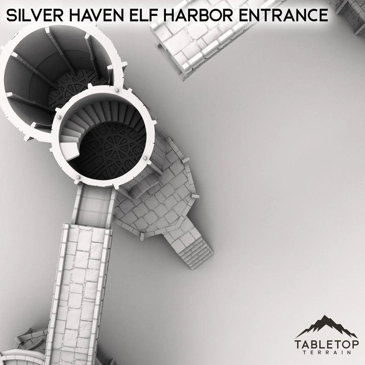 Tabletop Terrain Building Silver Haven Elf Harbor Entrance