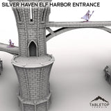 Tabletop Terrain Building Silver Haven Elf Harbor Entrance