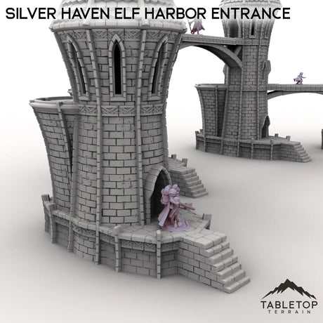 Tabletop Terrain Building Silver Haven Elf Harbor Entrance