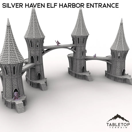 Tabletop Terrain Building Silver Haven Elf Harbor Entrance