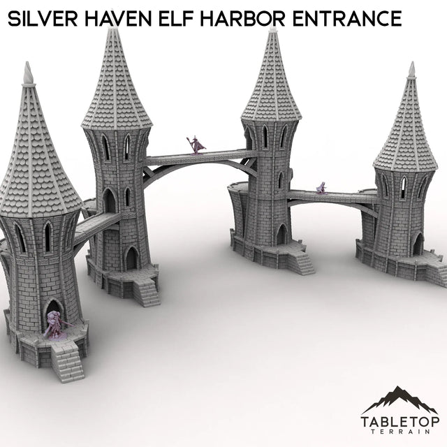 Tabletop Terrain Building Silver Haven Elf Harbor Entrance