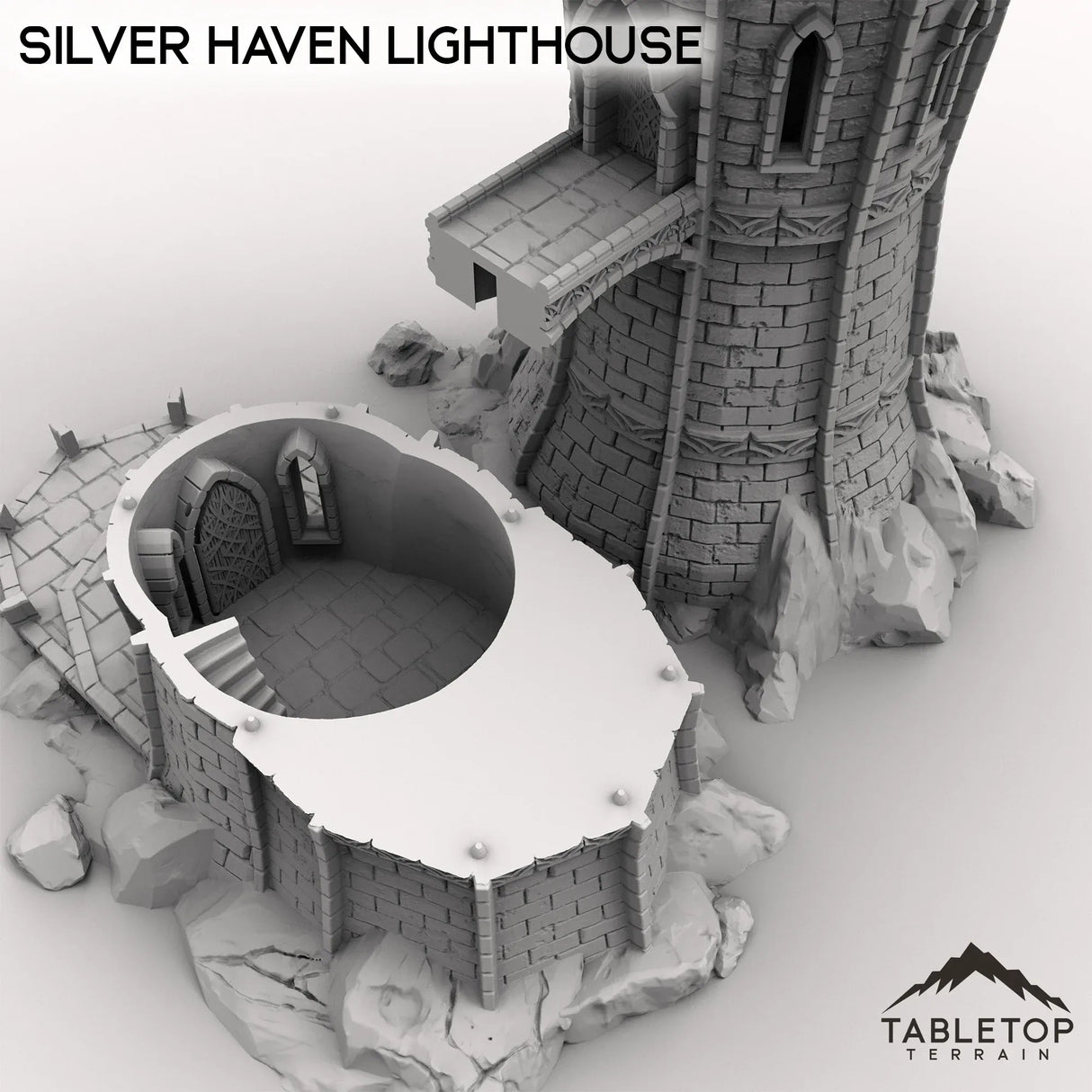 Tabletop Terrain Building Silver Haven Lighthouse