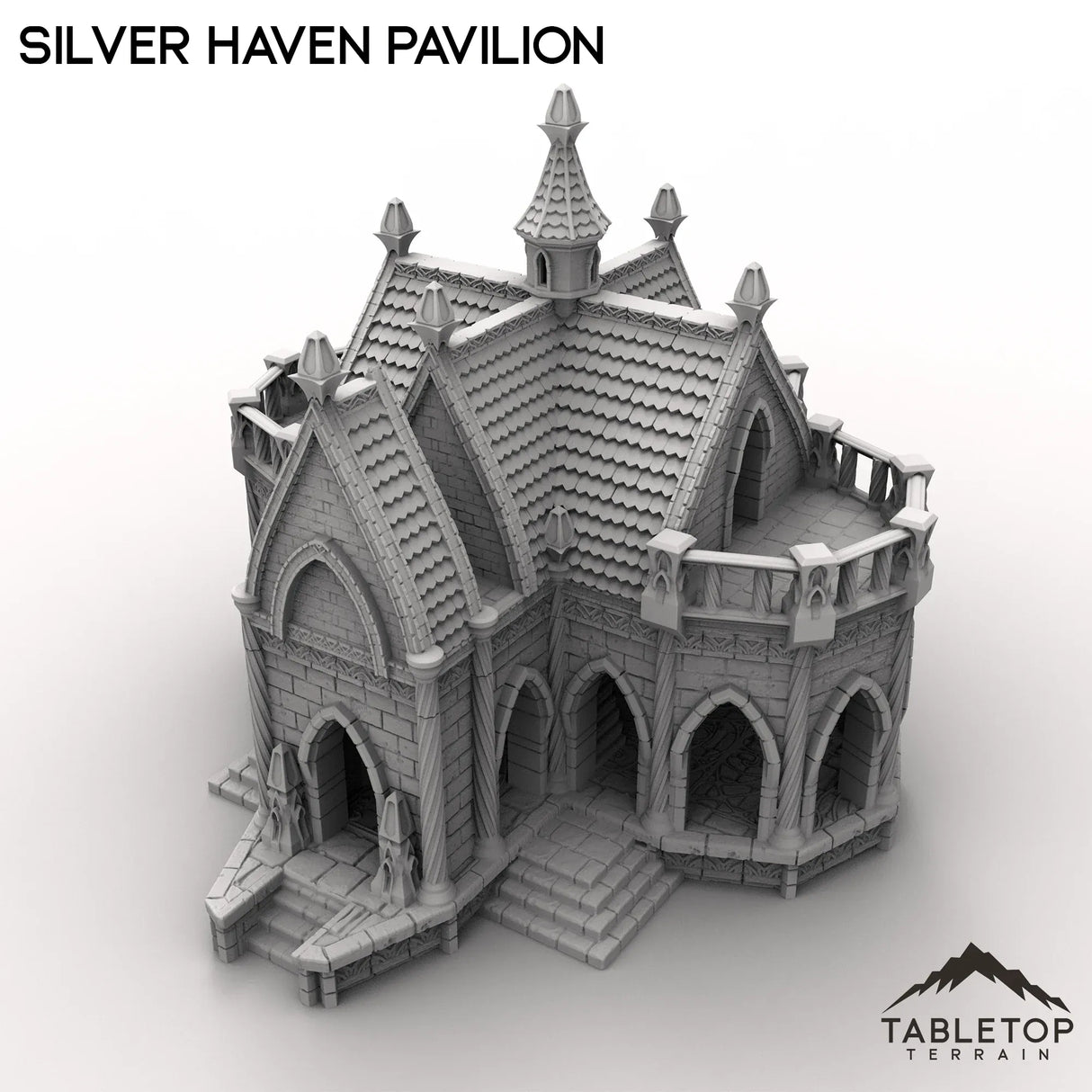 Tabletop Terrain Building Silver Haven Pavilion