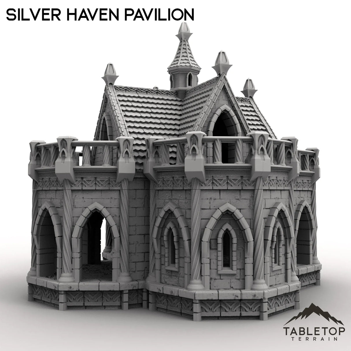 Tabletop Terrain Building Silver Haven Pavilion