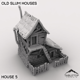 Tabletop Terrain Building Slum House 5 / 32mm Old Slum Houses